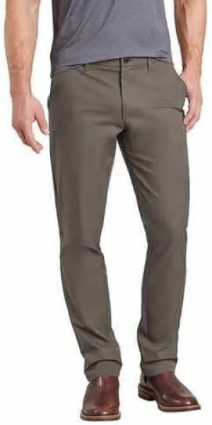 English Laundry Men Flat Front Chino Pants (067 Grey, 34x29)