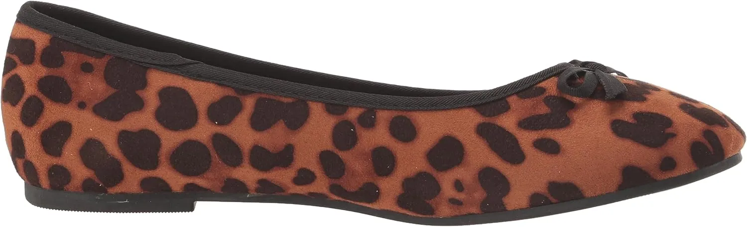 EVANS Women's Extra Wide Fit Bow Ballet Flat