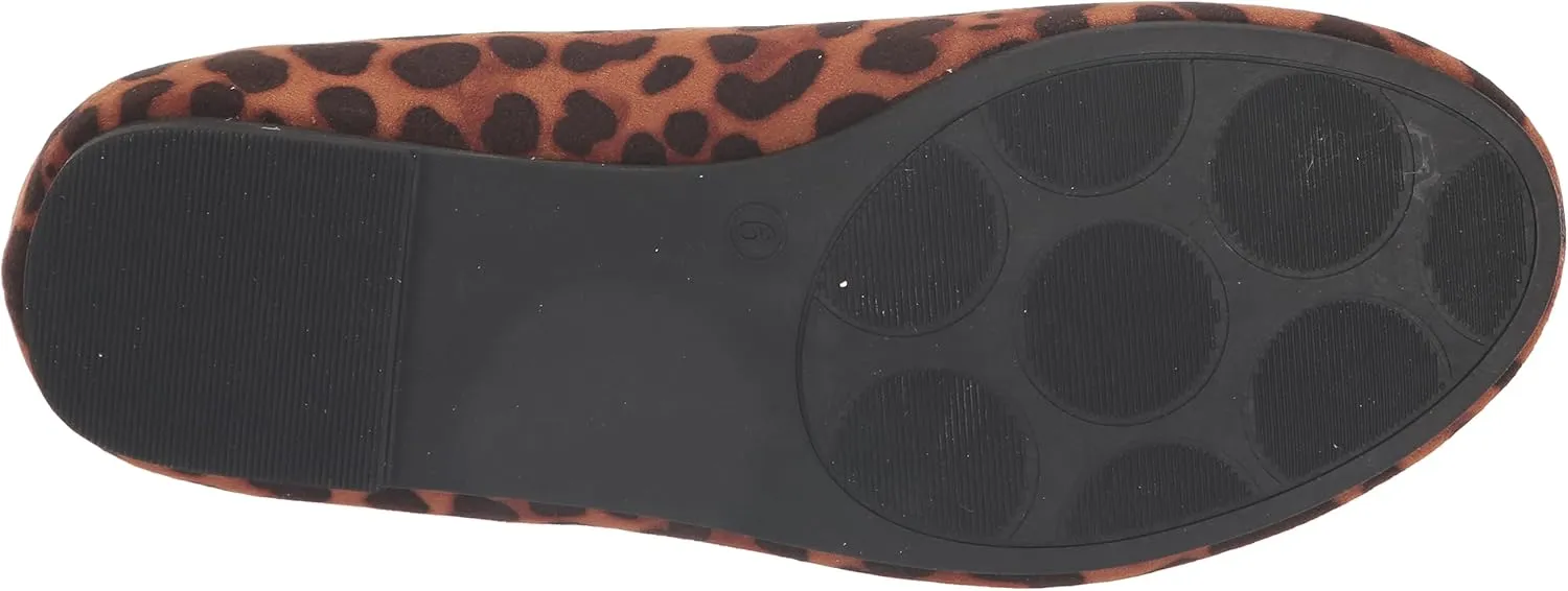 EVANS Women's Extra Wide Fit Bow Ballet Flat