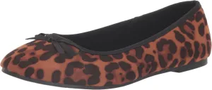 EVANS Women's Extra Wide Fit Bow Ballet Flat