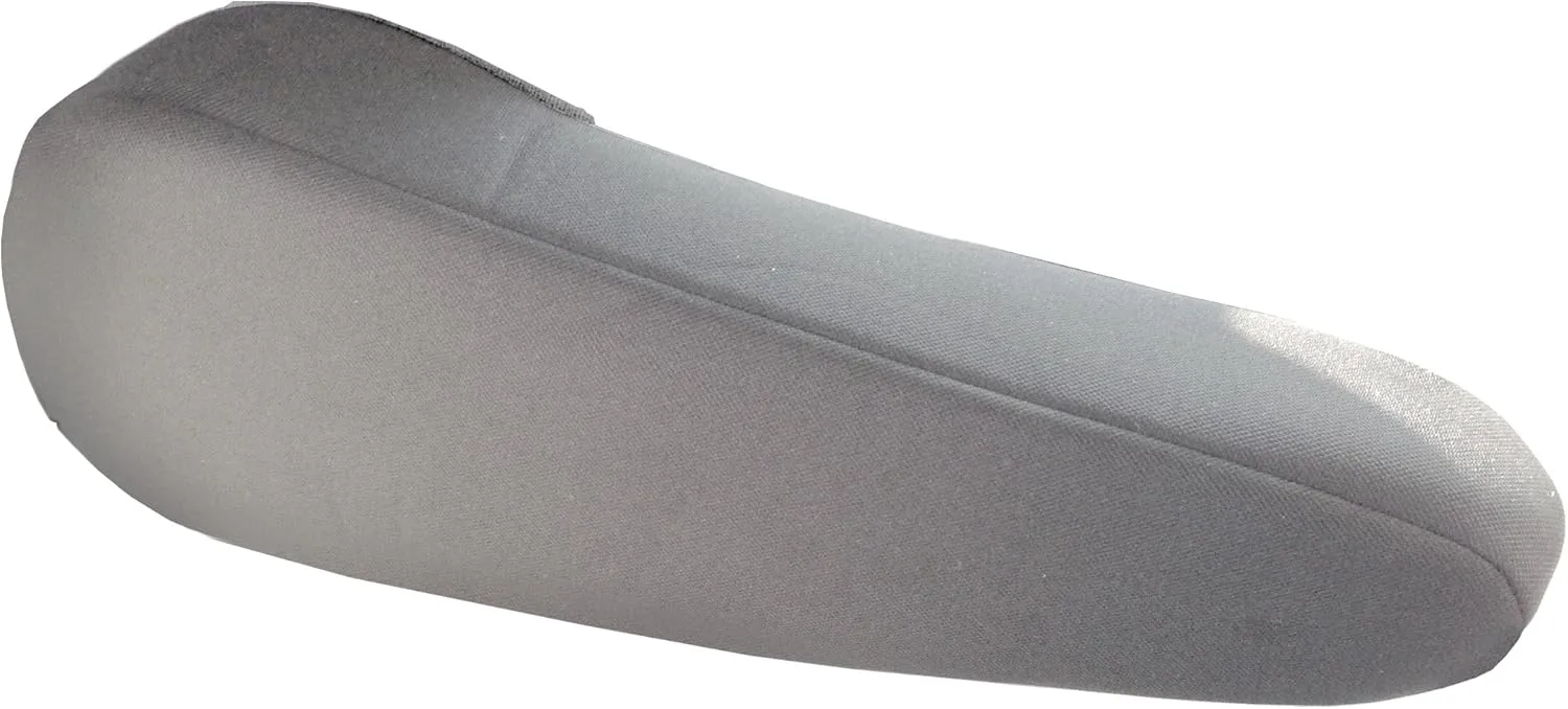 FH Group Flat Cloth Fabric Armrest Cover Semi-Universal Fit, One Pair Gray