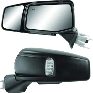 Fit System 80930 Snap & Zap Custom Fit Towing Mirror for Chevrolet Silverado 1500/GMC Sierra 1500 (2019 ), Pair