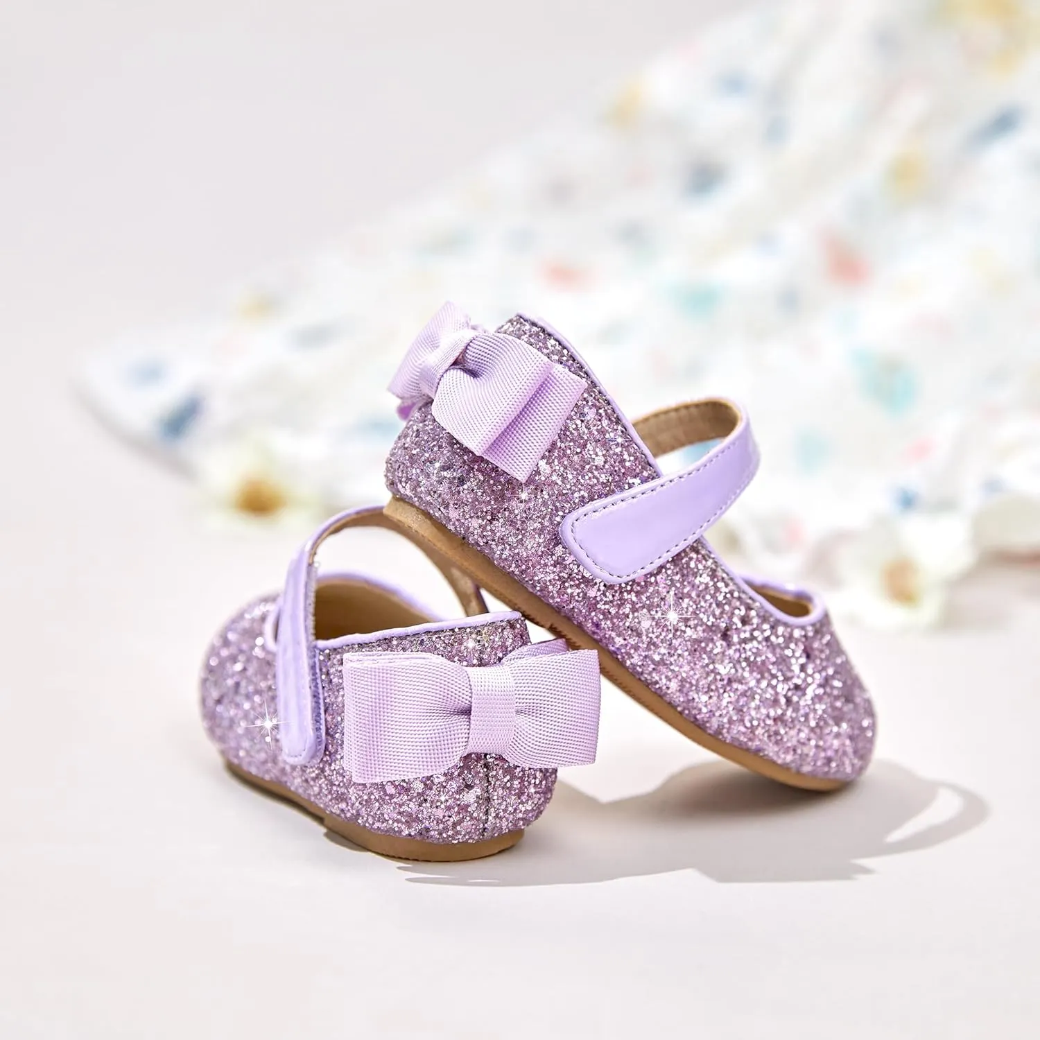 Flaryzone Toddler/Little Girls' Ballerina Flat Mary Jane Princess Dress Shoes - Wedding School Party