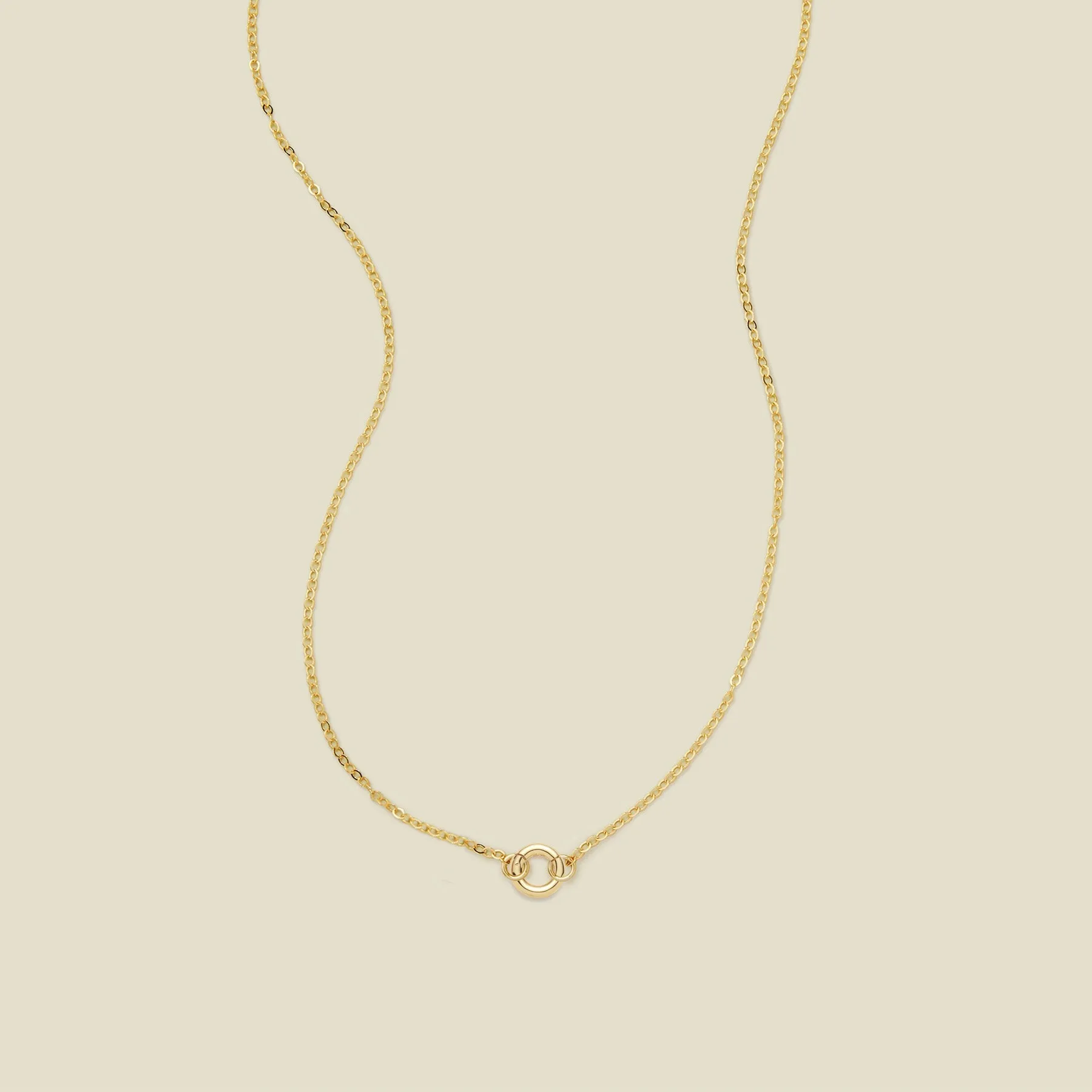 Flat Cable Charm Necklace