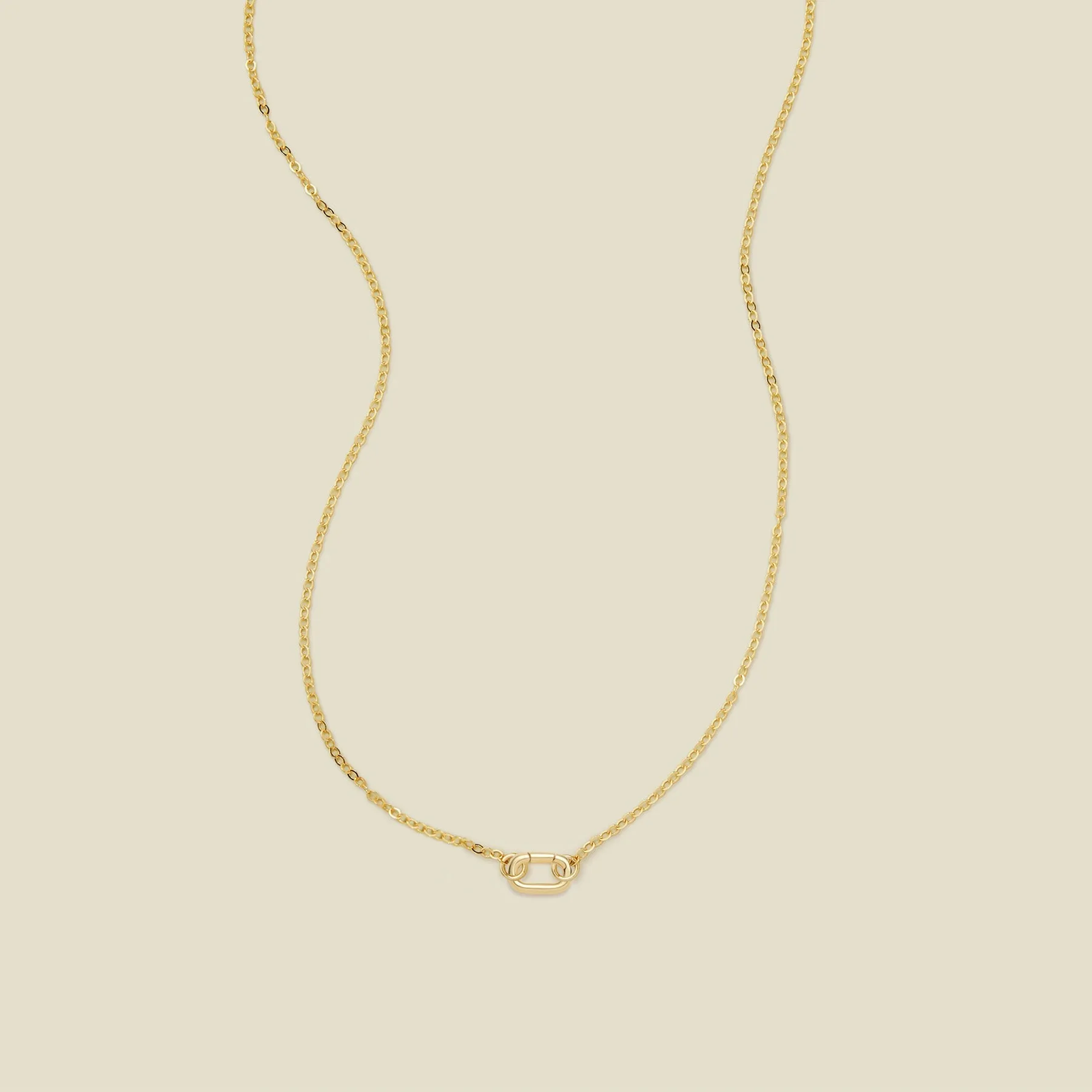 Flat Cable Charm Necklace