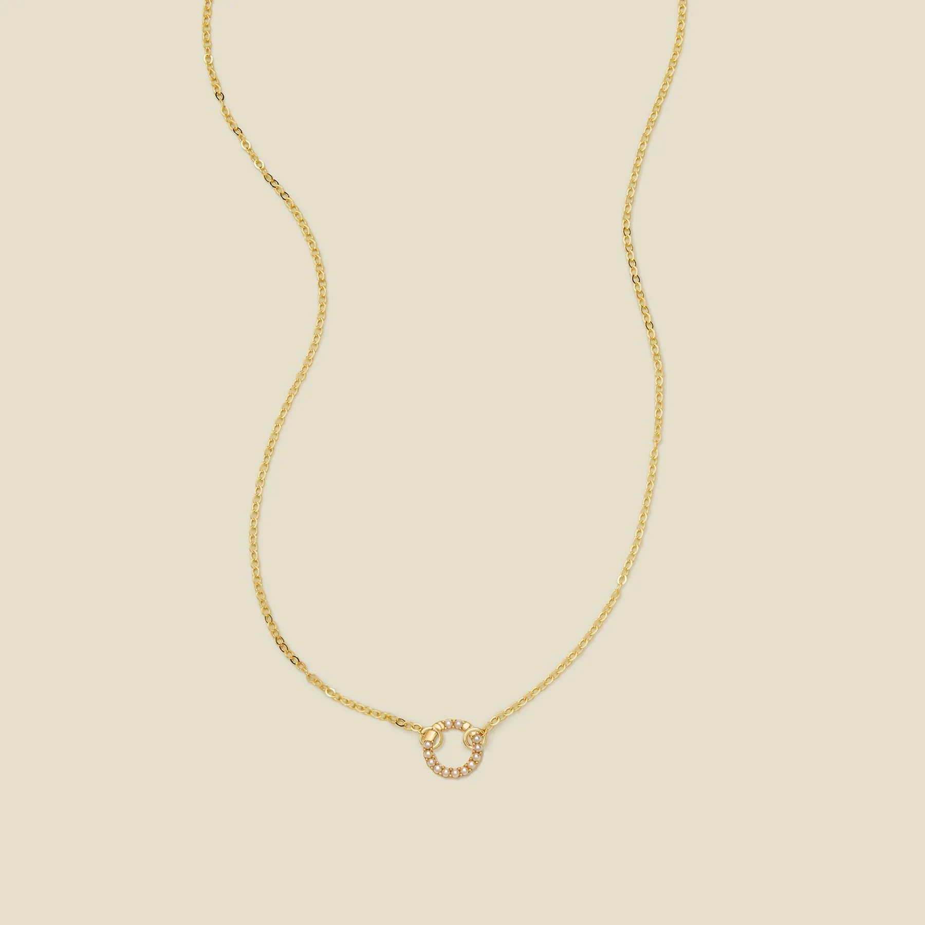 Flat Cable Charm Necklace