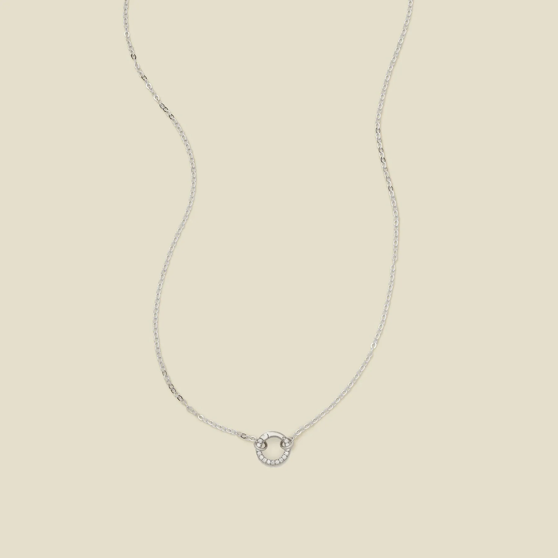 Flat Cable Charm Necklace