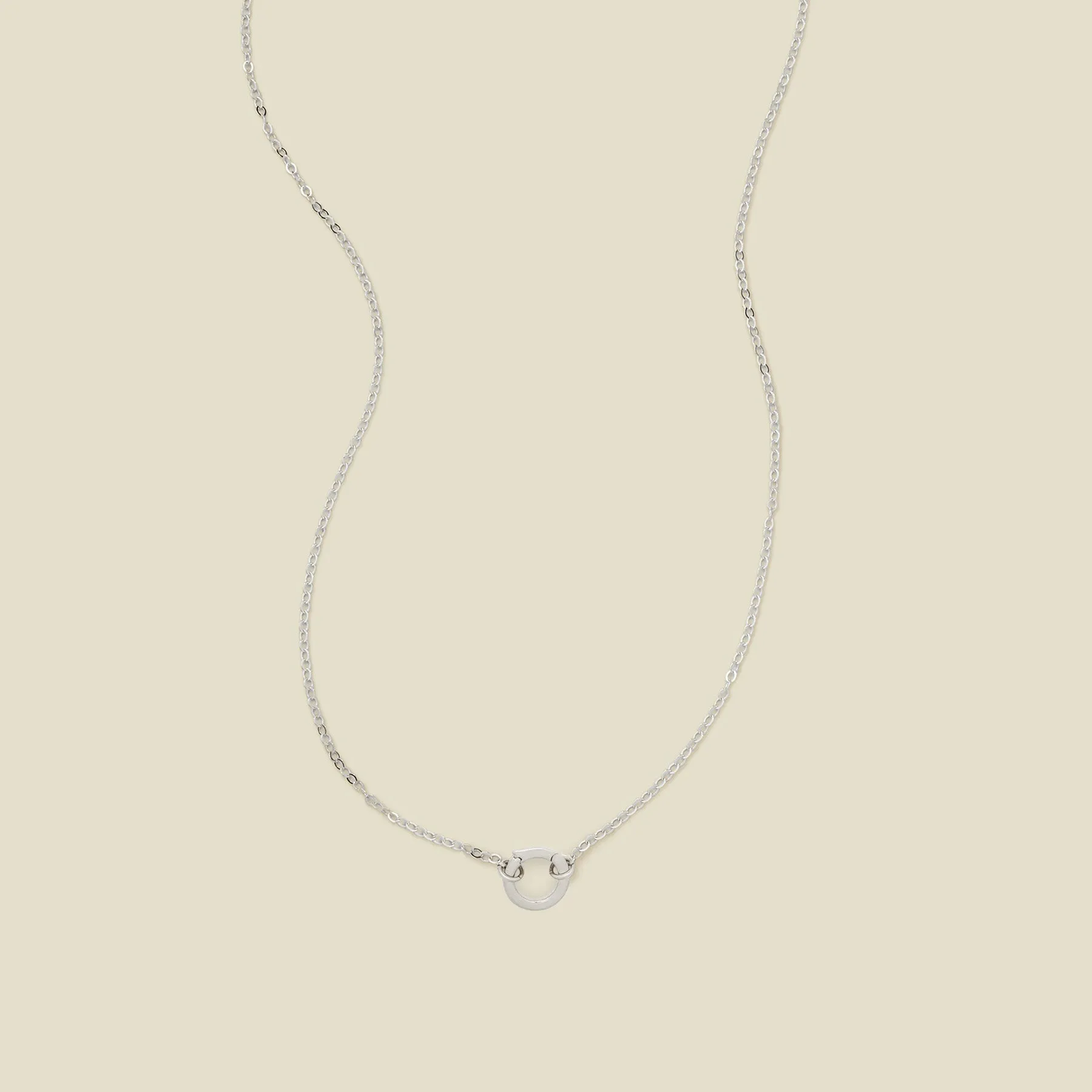 Flat Cable Charm Necklace