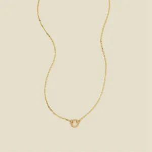 Flat Cable Charm Necklace