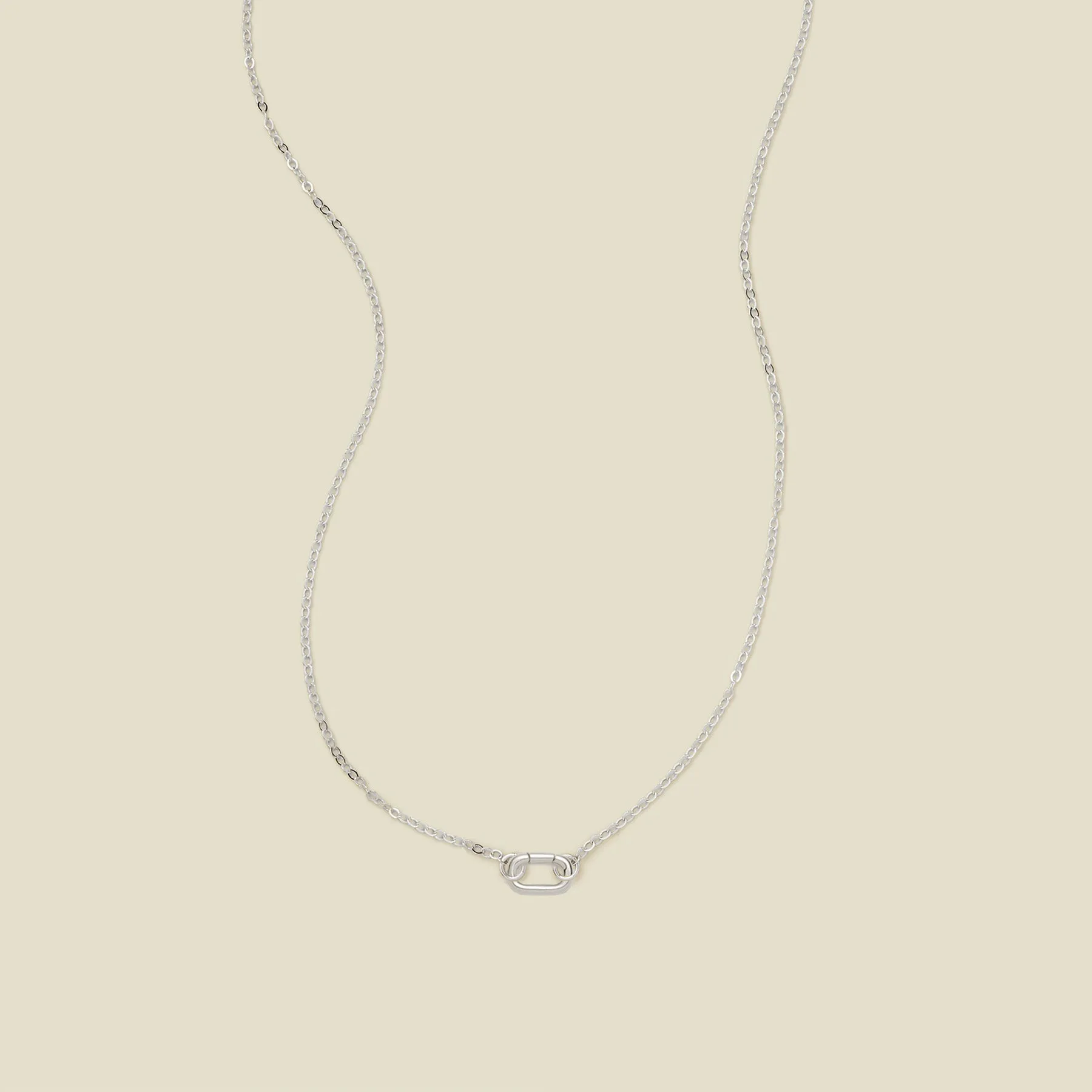 Flat Cable Charm Necklace