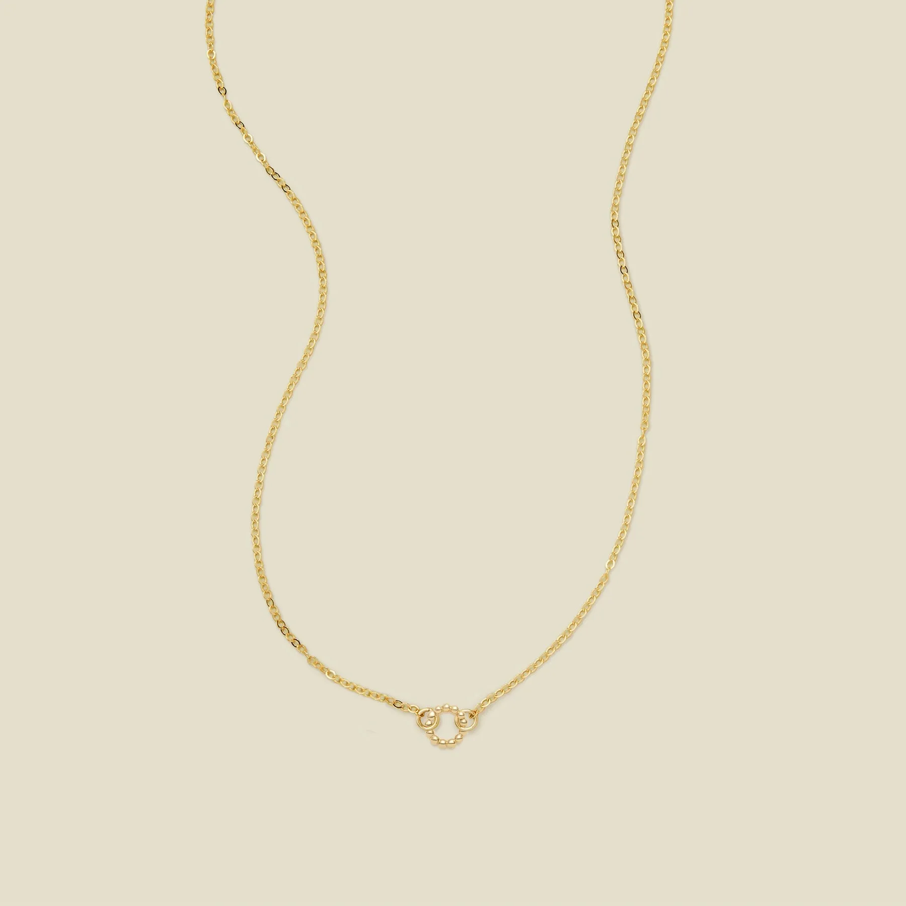 Flat Cable Charm Necklace