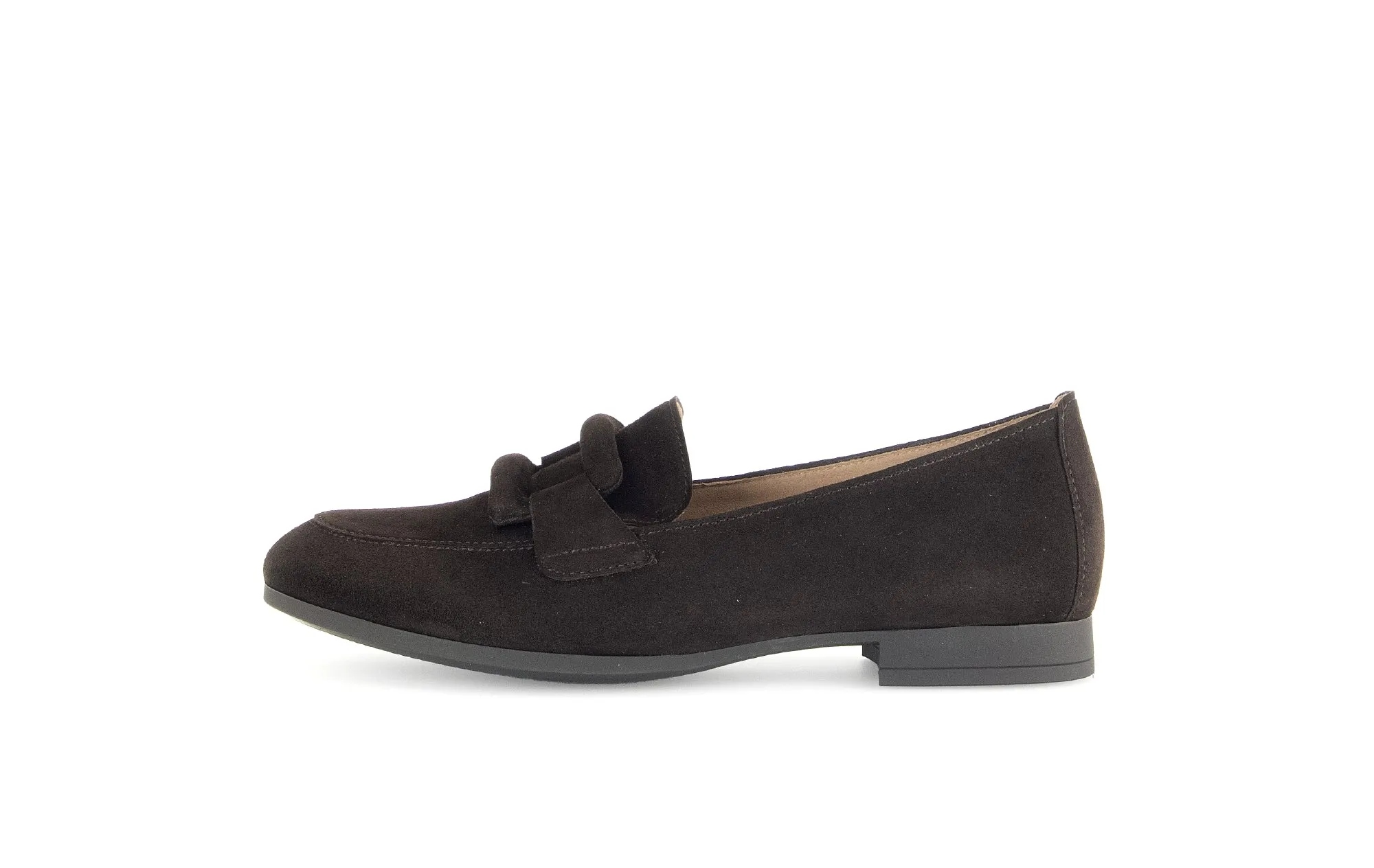 GABOR - 55.273.18 FLAT LOAFER - BROWN SUEDE