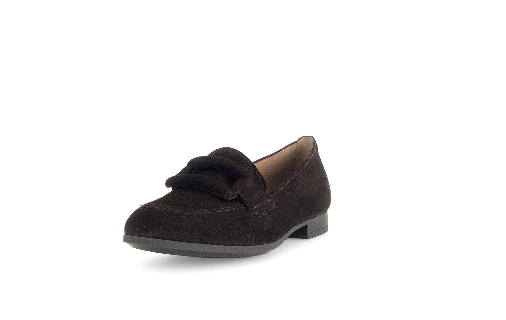 GABOR - 55.273.18 FLAT LOAFER - BROWN SUEDE