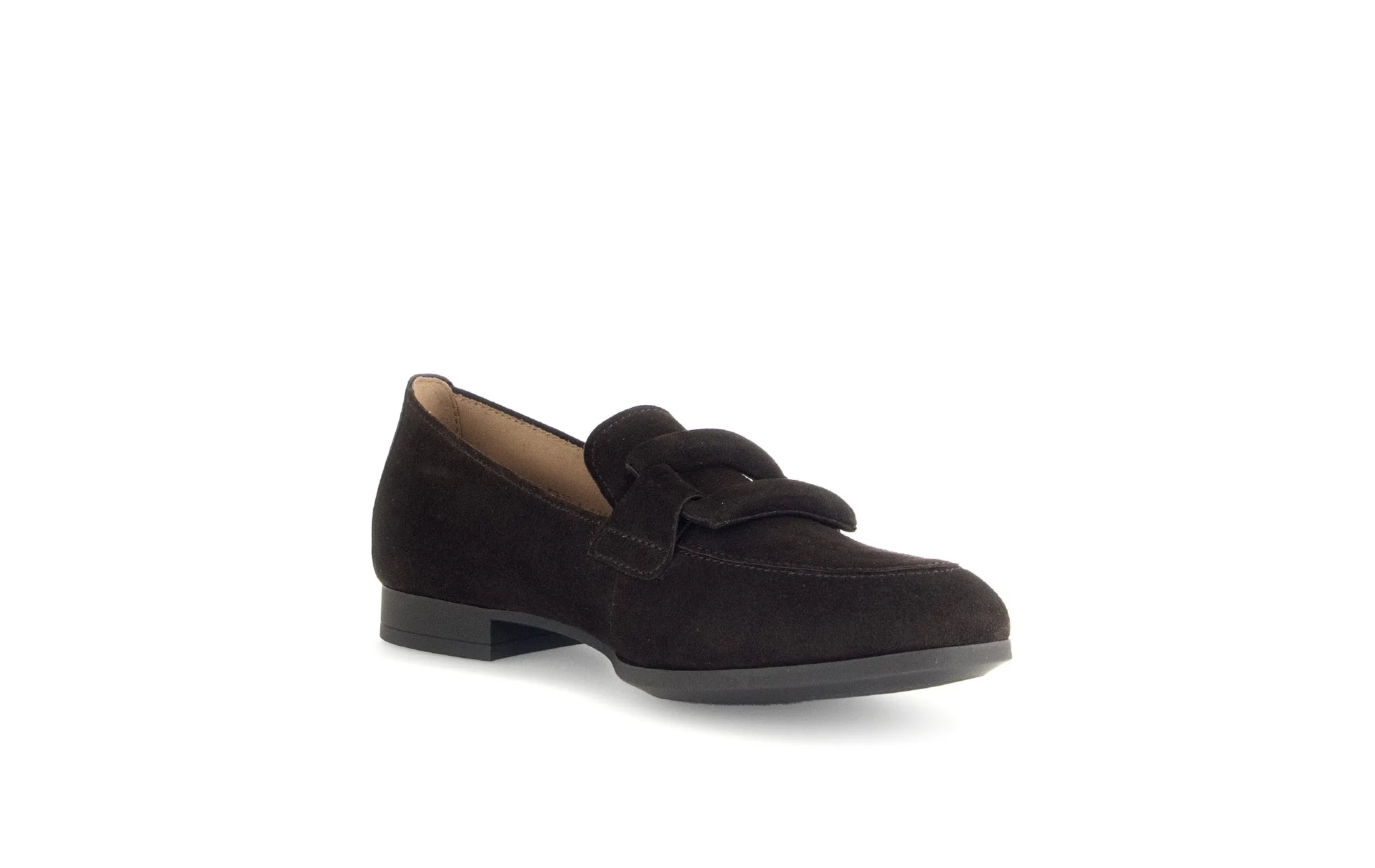 GABOR - 55.273.18 FLAT LOAFER - BROWN SUEDE