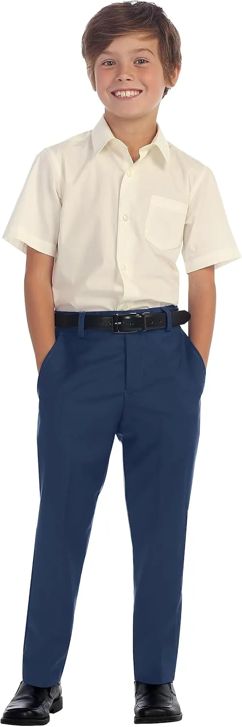 Gioberti Boys Flat Front Dress Pants