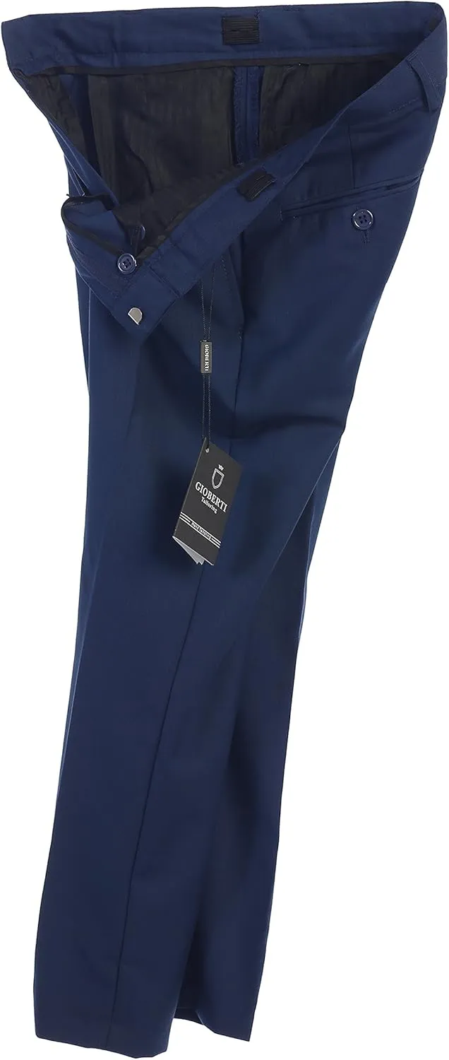 Gioberti Boys Flat Front Dress Pants