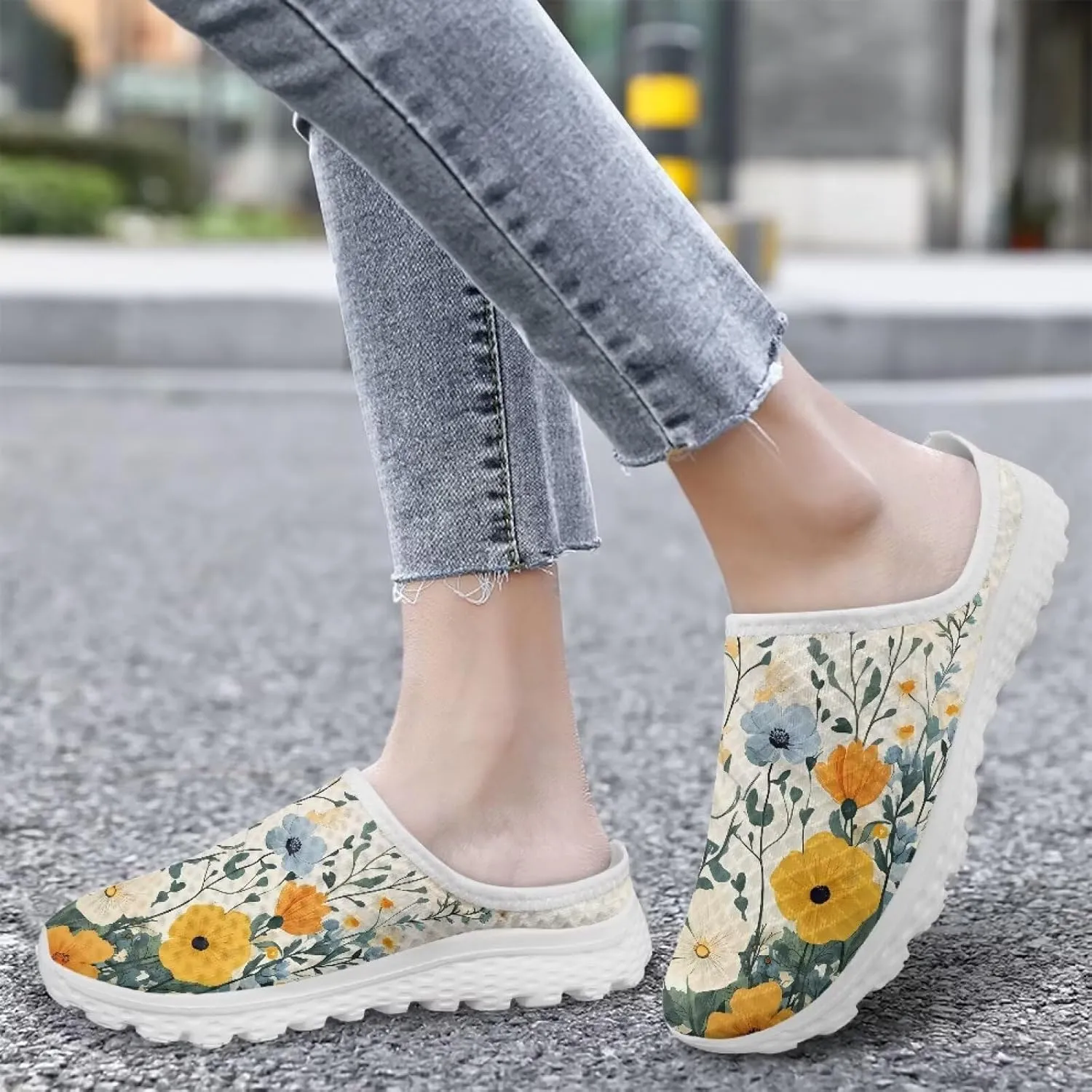 GOSTONG Slip-On Mule Clog for Women Comfortable Mules Shoes Breathable Non Slip Backless Slide Loafers for Walking Work Size 6-13.5