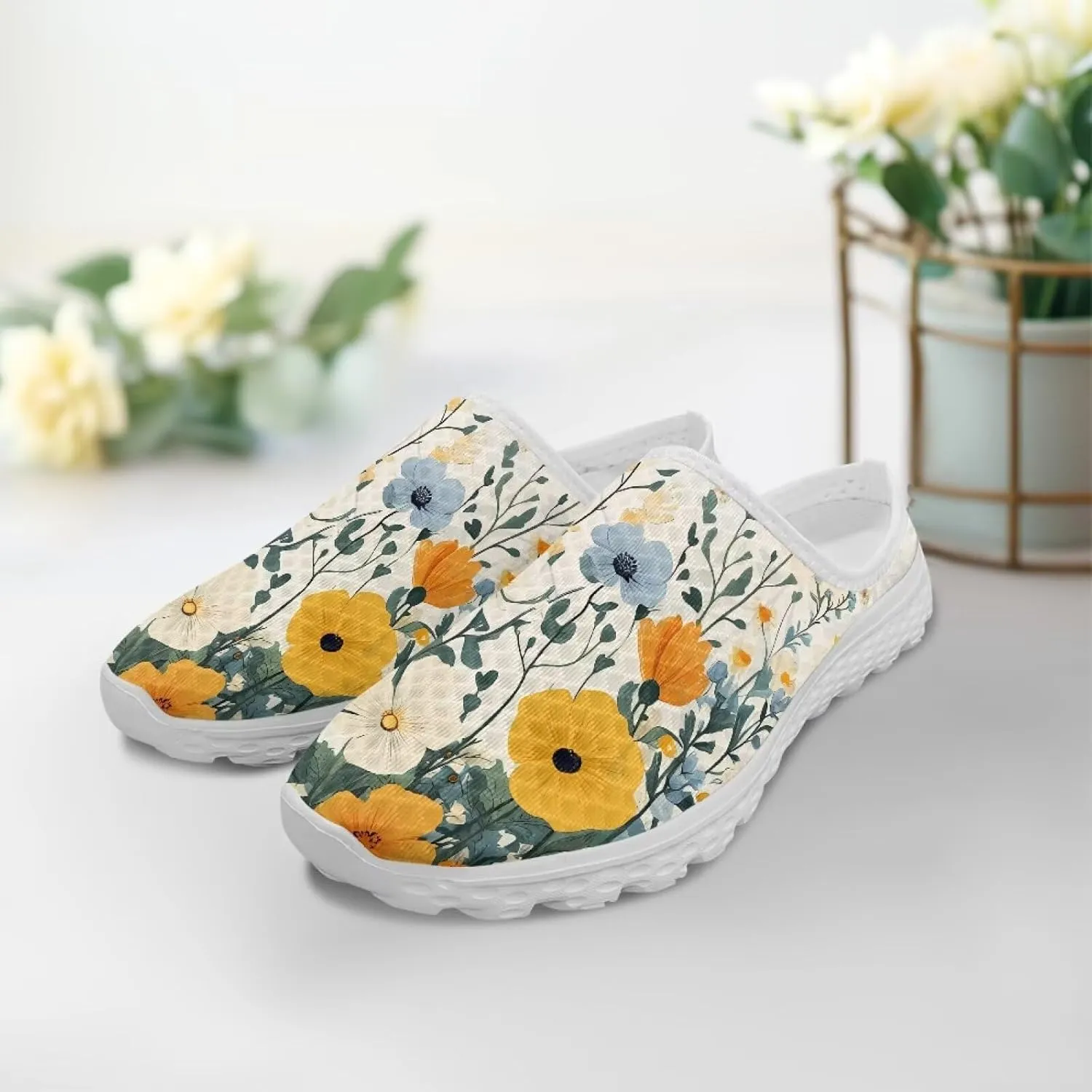 GOSTONG Slip-On Mule Clog for Women Comfortable Mules Shoes Breathable Non Slip Backless Slide Loafers for Walking Work Size 6-13.5