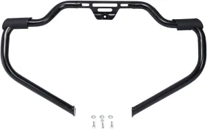 Green-L Matte Black Mustache Engine Guard Crash Bar Fit for Harley Softail Fat Street Bob Low Rider 2018-2025