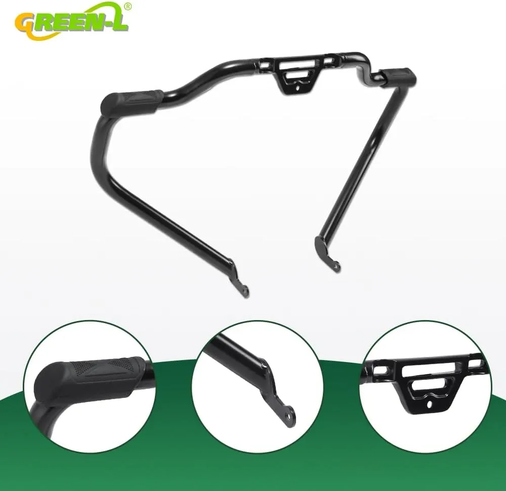 Green-L Matte Black Mustache Engine Guard Crash Bar Fit for Harley Softail Fat Street Bob Low Rider 2018-2025