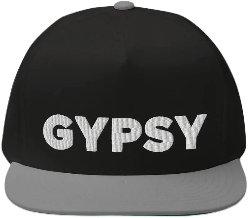 Gypsy Hat (Embroidered Flat Bill Snapback Cap)