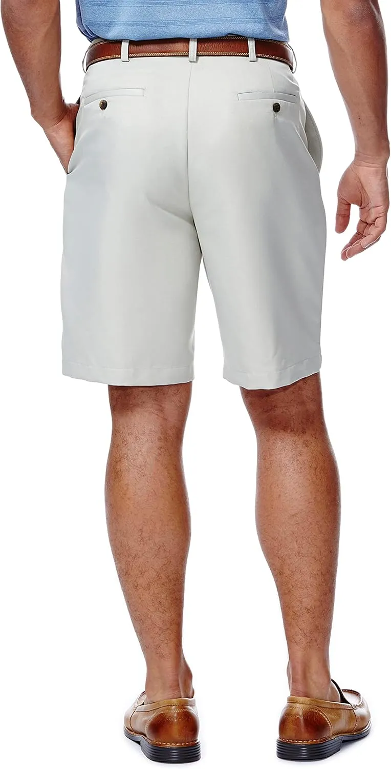 Haggar Men's Cool 18 Classic Fit Expandable Waist Short Regular and Big & Tall Sizes