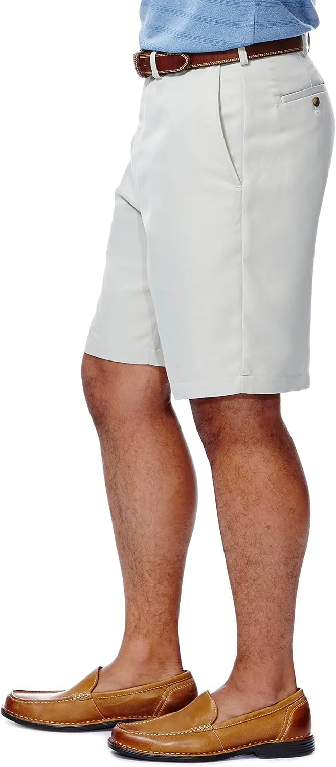 Haggar Men's Cool 18 Classic Fit Expandable Waist Short Regular and Big & Tall Sizes