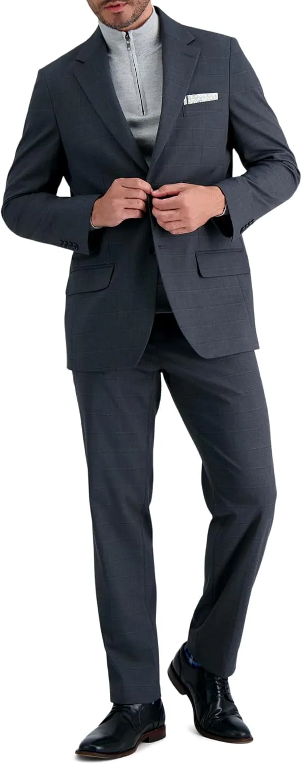 Haggar Men’s JMH Premium Stretch Tailored Fit Suit Separates - Pants and Jackets