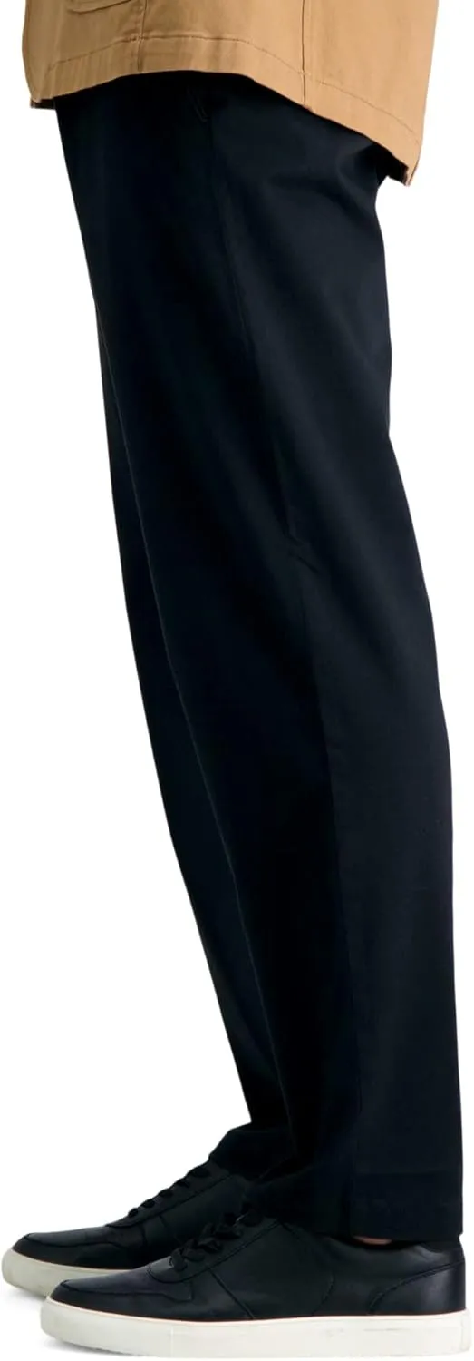 Haggar Men's Life Khaki Comfort Flat Front Straight Fit Chino Pant
