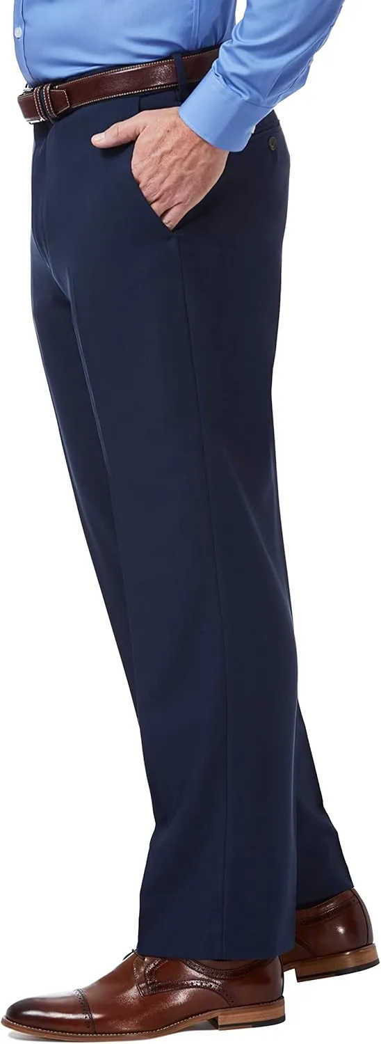 Haggar Men's Premium Comfort Classic Fit Flat Front Dress Pants-Regular and Big & Tall Sizes