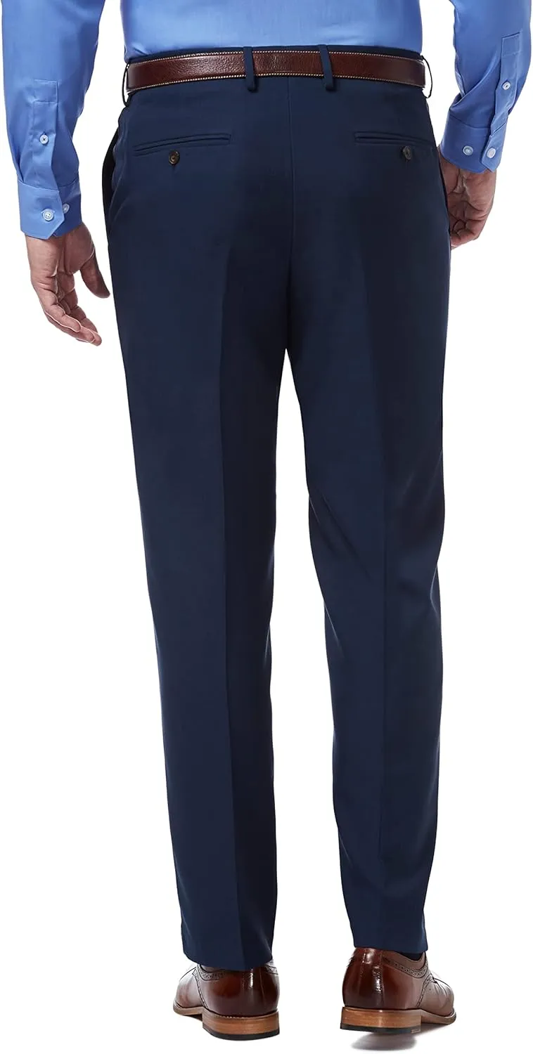 Haggar Men's Premium Comfort Classic Fit Flat Front Dress Pants-Regular and Big & Tall Sizes