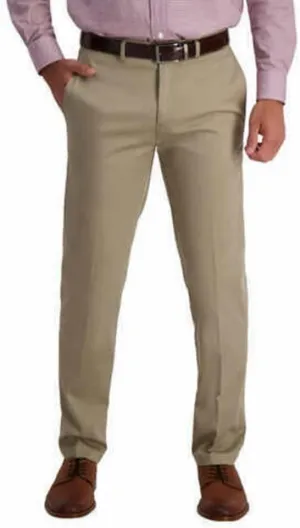 Haggar Men's Premium Non Iron Twill Pants (US, Waist Inseam, 32, 32, Regular, Regular, Med Khaki)