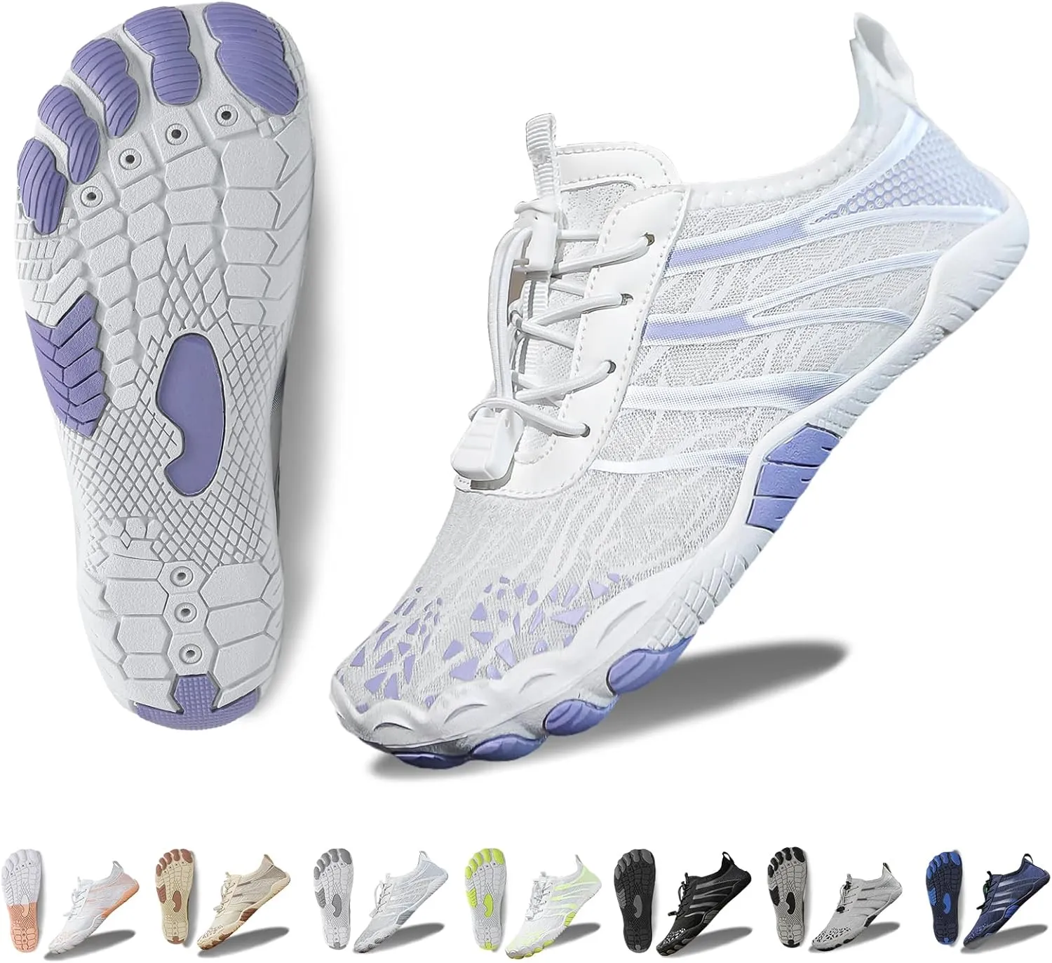 Hike Barefoot Shoes for Women Men, New Barefoot Footwear, Non-Slip Water Shoes,Breathable Non-Slip Footwear Wide Toe