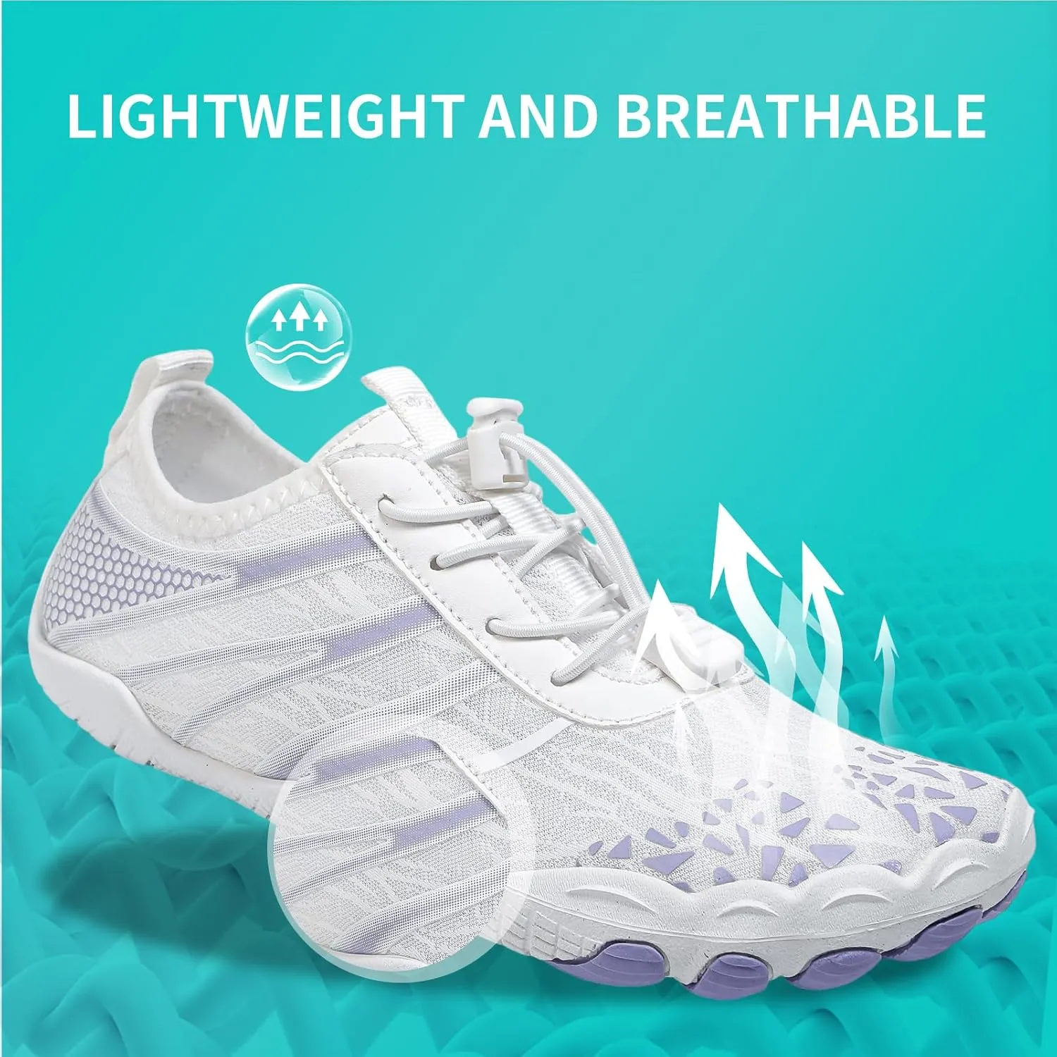 Hike Barefoot Shoes for Women Men, New Barefoot Footwear, Non-Slip Water Shoes,Breathable Non-Slip Footwear Wide Toe