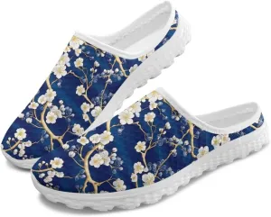 Howilath Women's Sport Mules Tennis Shoes Slip on Garden Shoes Loafers Fashion Backless Sneakers for Street Style Outdoor