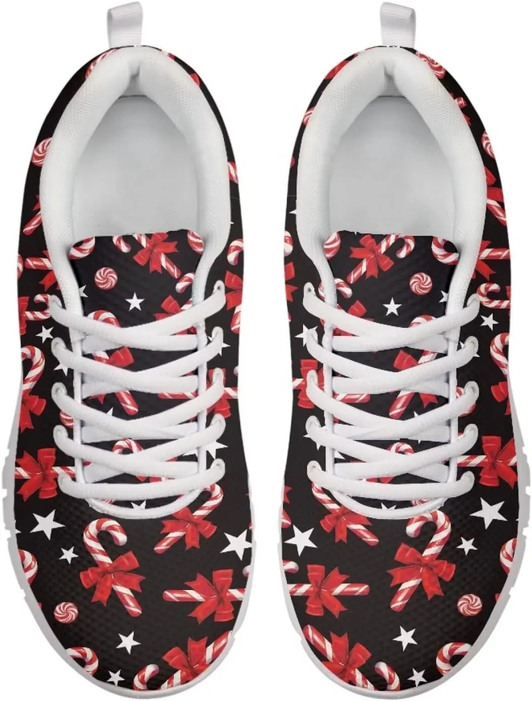 HUGS IDEA Women's Road Running Shoes Nurse Pattern Lightweight Sport Sneakers