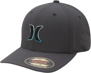 Hurley Men's Baseball Cap - Dana Point Cotton Ripstop Stretch Fitted Cap for Men with Gradient Embroidered Icon (Size: S-XL)