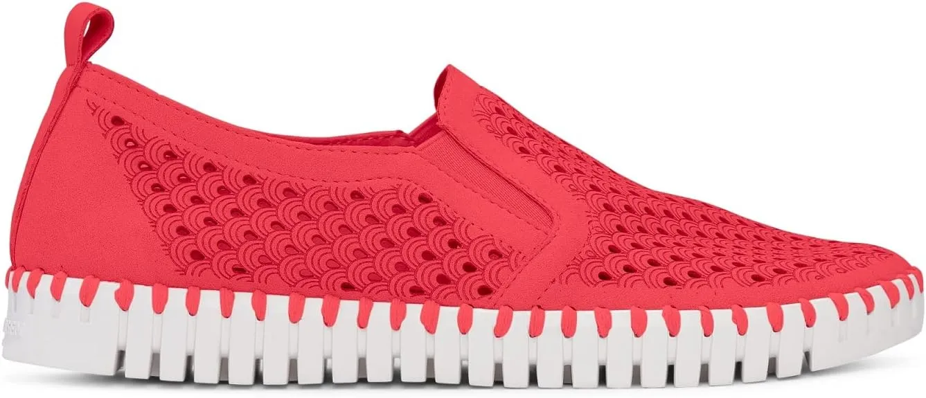 Ilse Jacobsen HORNBÆK Women's Tulip140WOM Flat | Slip-On | Low-Top |Raspberry |41 EU/11 M US