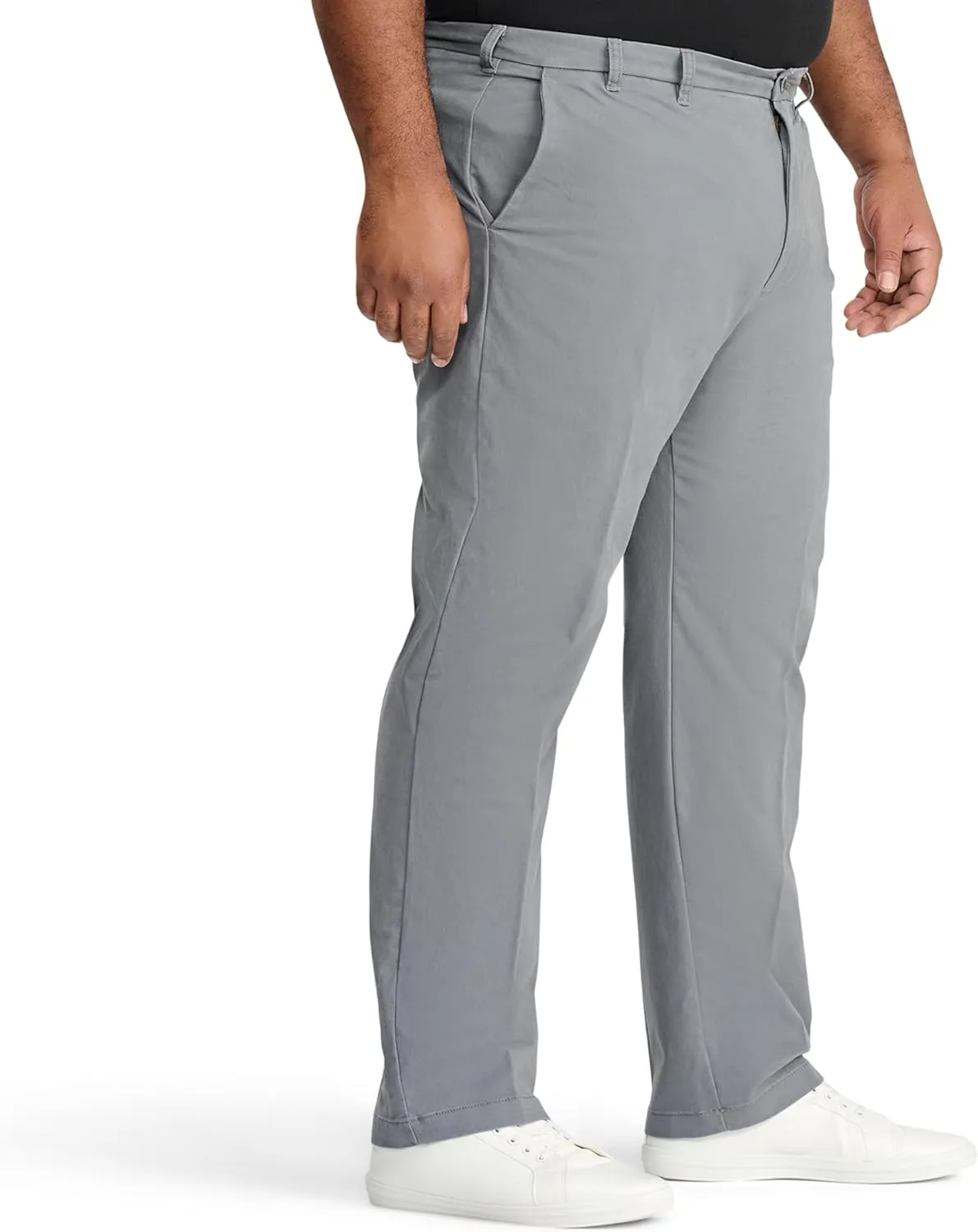 IZOD Men's Big and Tall Performance Stretch Flat Front Pant