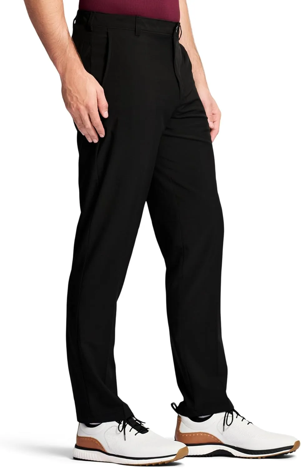 IZOD Men's Golf Swingflex Straight-fit Flat-Front Pants