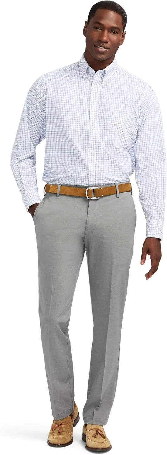 IZOD Men's Non-Iron Stretch Straight Fit Flat Front Traveler Chino Pant
