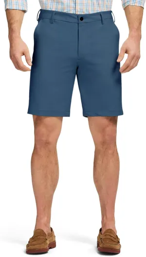 IZOD Men's Non-Iron Stretch Straight Fit Flat Front Traveler Short