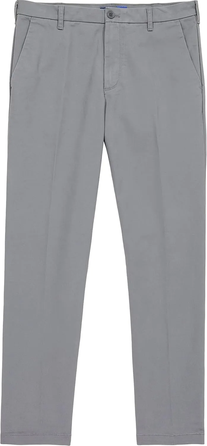 IZOD Men's Performance Stretch Straight Fit Flat Front Chino Pant