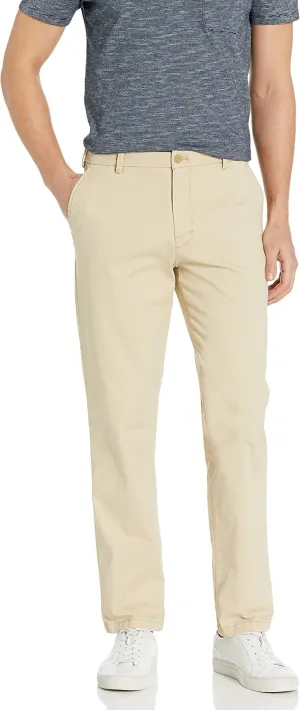 IZOD Men's Saltwater Stretch Flat Front Straight Fit Chino
