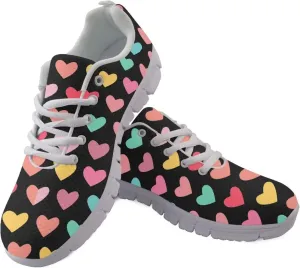 Jeiento Women Trainers Sports Running Shoes Causal Travel Walking Flat Shoe Lace-up Breathable for Lady Teenager Girls