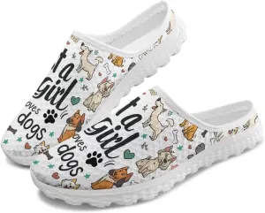 Jeiento Womens Slip On Mules Shoes Cute Cat Shoes Mesh Breathable Walking Sneakers Backless Fashion Sneakers