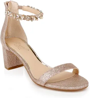 Jewel Badgley Mischka Catalina Open Toe Block Heel