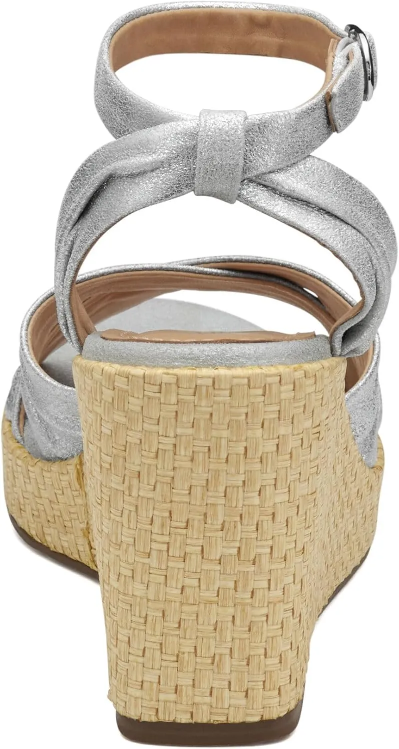 Johnston & Murphy Women’s Marcia Cross-Band Sandal, Platform Sandals, Wedge Heels for Women