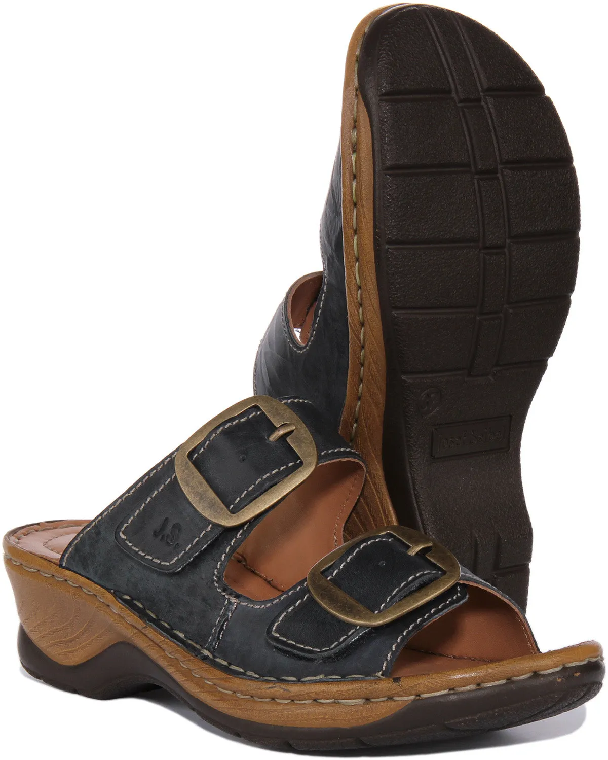 Josef Seibel Catalonia 76 In Navy Brown For Women