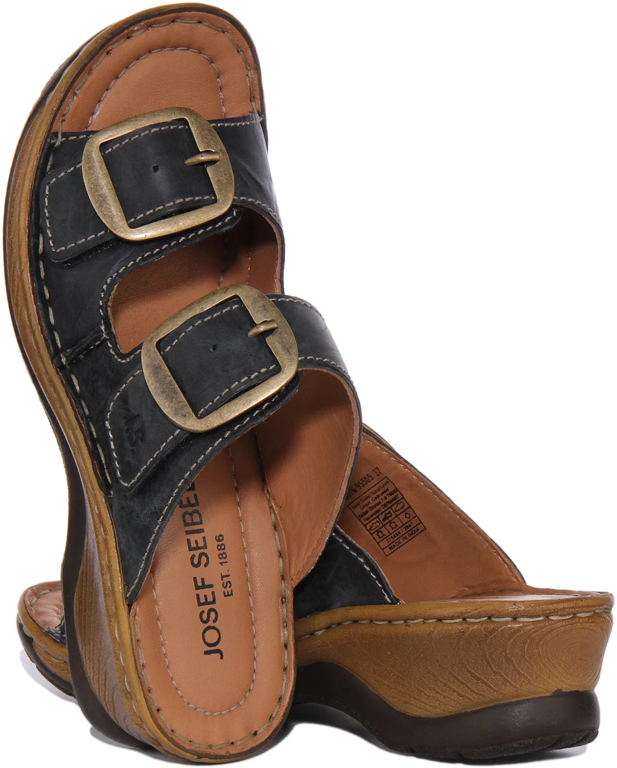 Josef Seibel Catalonia 76 In Navy Brown For Women